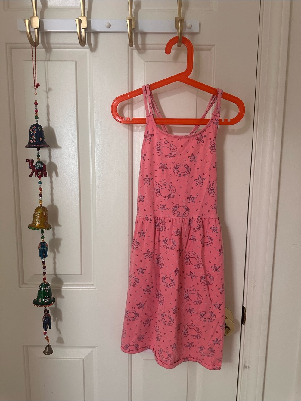 Vineyard Vines Pink Crab & Starfish Print Sundress